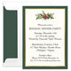 Rich Holiday Foliage with Foil Border Invitations Image 4 of 4